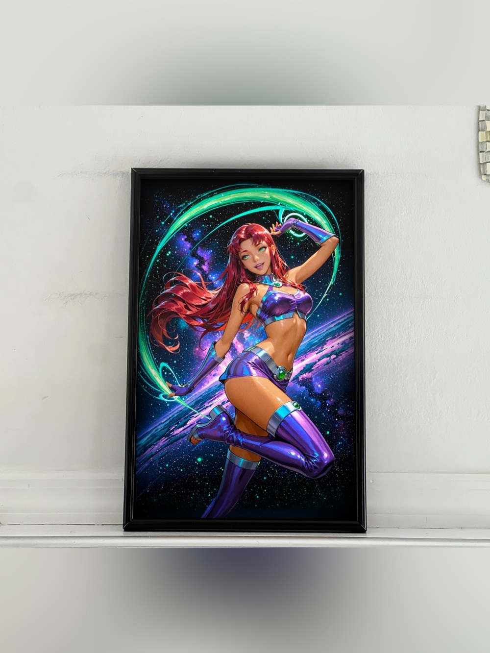 Teen Titans Starfire pinup girl art Poster